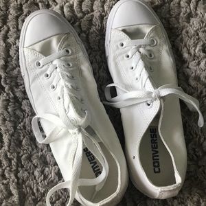 Low Top All White Converse